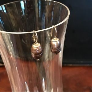 Black Freshwater Pearl Earrings